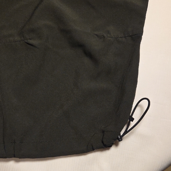 SANTINY Women's Olive Cargo Capris,SZ L. - Picture 4 of 8